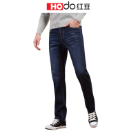 HODO红豆男装 男士牛仔裤 秋季时尚简约磨毛微弹舒适中腰长裤牛仔裤男