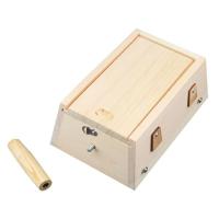 卜吻中医保健 艾灸盒 木质随身灸家用适用于艾灸器艾柱艾条艾叶艾贴草 六柱平底艾灸盒(送12粒艾柱)