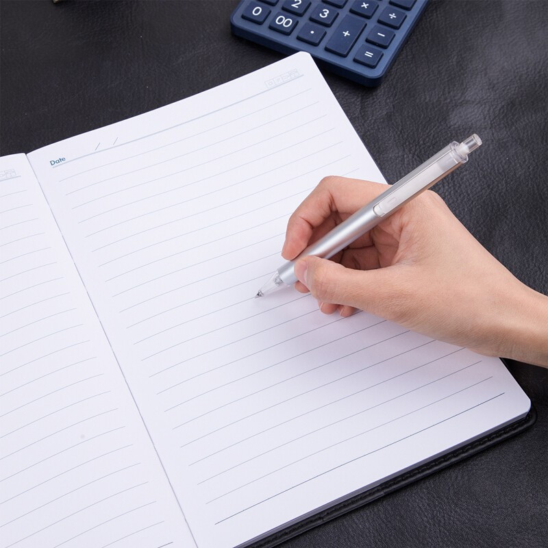 得力7900皮面笔记本16k80张黑色