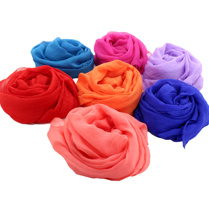 盛世尼曼明星同款纱巾女夏季沙滩防晒多功能时尚百搭丝巾超大彩色长款