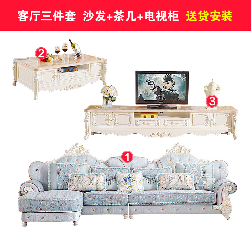 卧室家具组合套装床衣柜客厅沙发茶几电视柜整装餐桌成套全屋 1500mm*2000mm__套装2_组装式箱体床