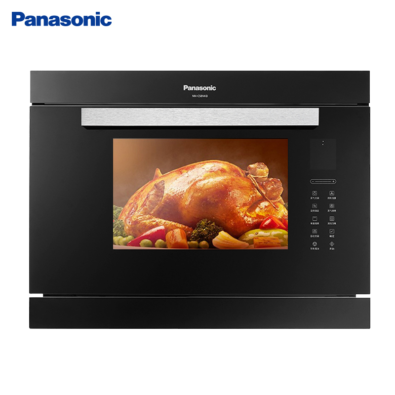 松下(Panasonic)嵌入式微蒸烤一体机NN-CS8NKB微电脑式微波炉烤箱蒸箱三合一32升智能家用烘焙
