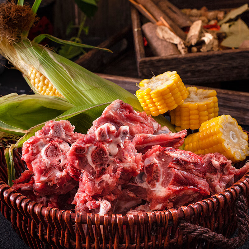 伯纳德臻选羊肉组合498型 羊蝎子羊排羊后腿2500g高清大图