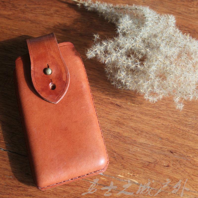 酒壶黄牛皮手机套个性复古男士腰包杂物包工具套真皮小包
