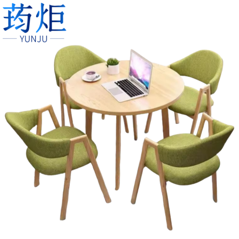 荺炬洽谈桌一桌四椅套高清大图