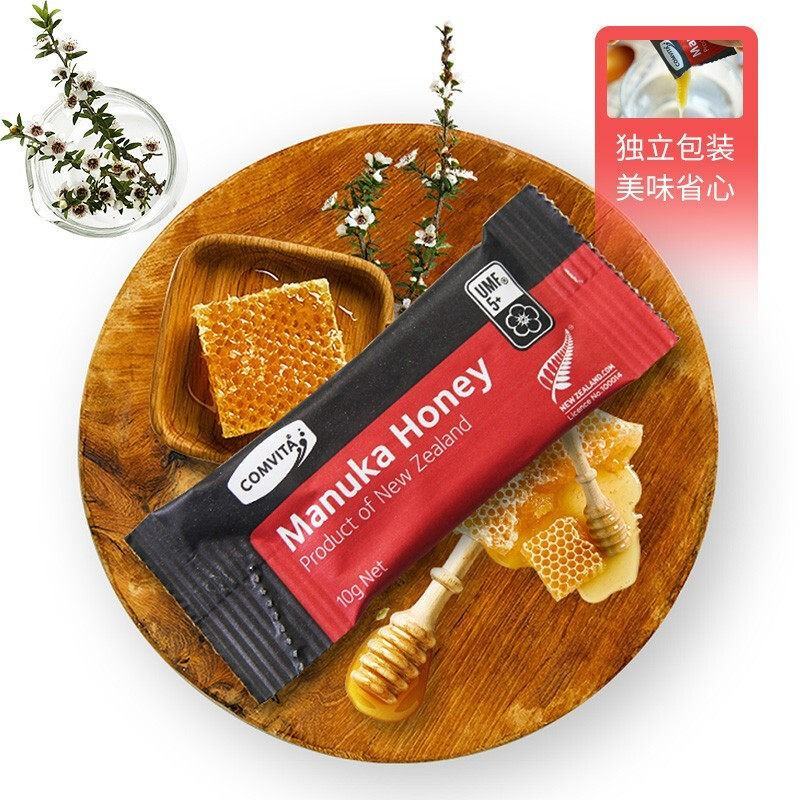 保税发-康维他(COMVITA)麦卢卡花蜂蜜UMF5+便携装(10g*30条) 澳洲新西兰原装进口蜂蜜 日常守胃全家