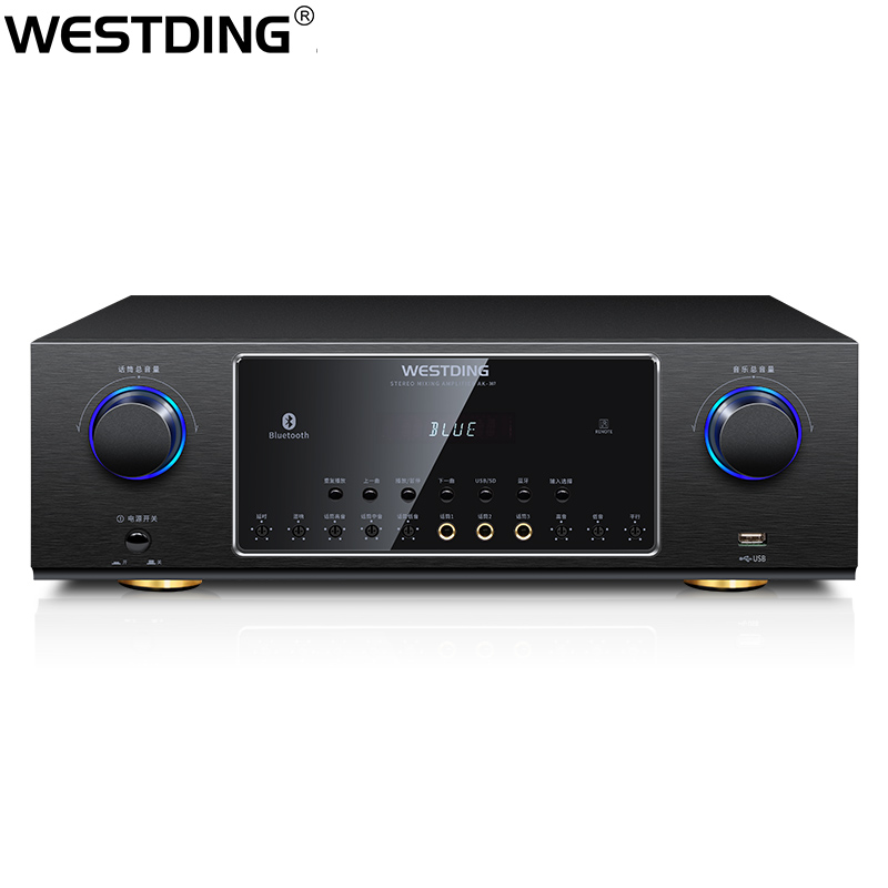 威斯汀 ak-387新一代舞台级卡拉ok混响功放ktv家庭户外工程舞台音响