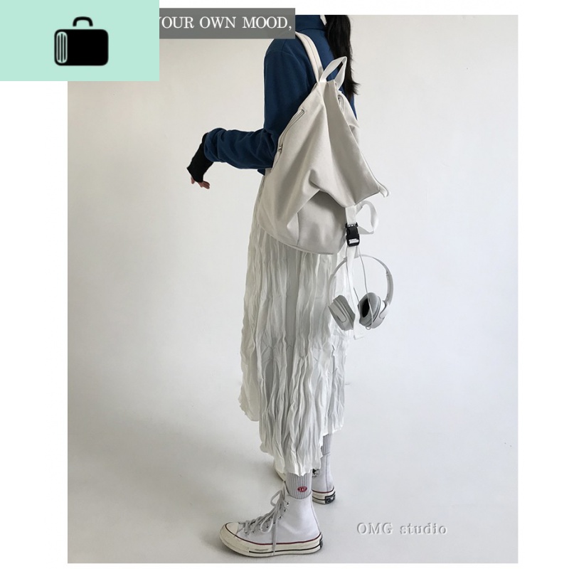 2020新款包包女韩版chic拉链洋气单肩双肩斜跨包大容量旅行背包潮NEWLAKE高清大图