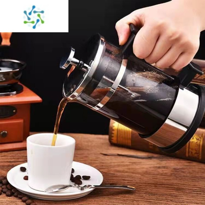 三维工匠法压壶打泡壶玻璃便携冲茶器咖啡壶泡茶杯打奶泡手冲滤压壶