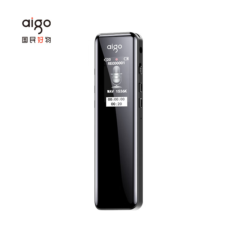 爱国者(AIGO) 录音笔 16G R6911pro专业录音器 一键录音设备 录音笔语音转文字会议记录神器 学习培训