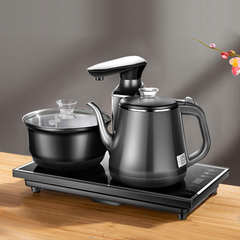 全自动上水壶泡茶电热烧水功夫一体抽水茶台电磁炉茶具煮家用黑色参数