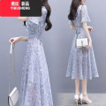 YIBUSHENG碎花高端连衣裙2022年新款裙子仙女仙森系收腰显瘦洋气收G XL 217#花色