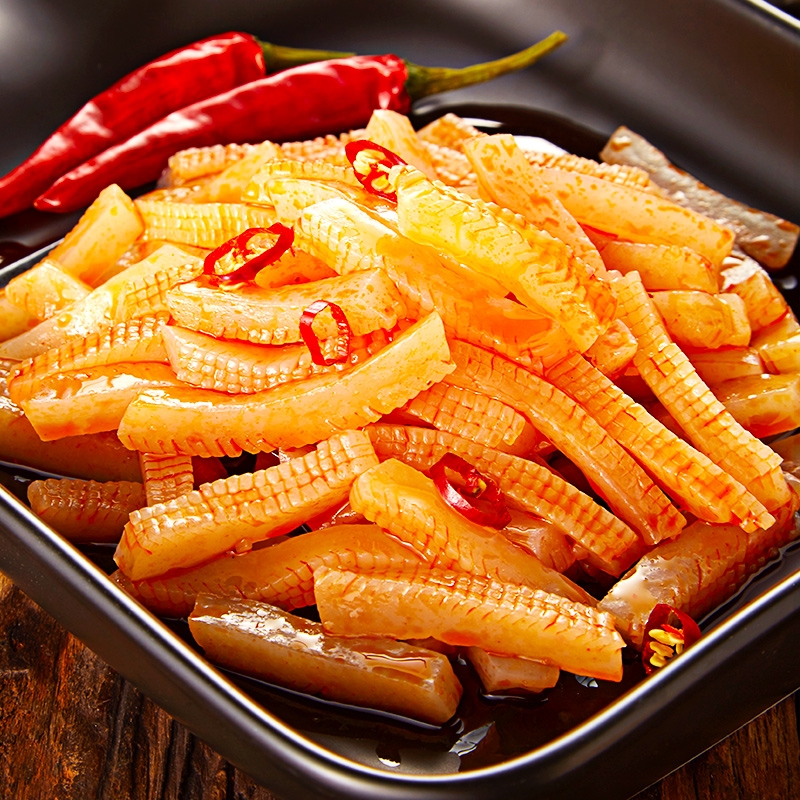 香辣魔芋爽素60包毛肚小零食小吃休闲食品魔芋丝网红辣条麻辣整箱