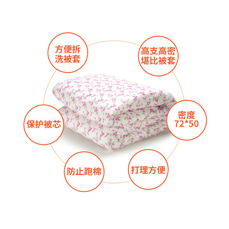 舒纯 棉被新疆头茬棉花优质细绒千层铺棉1.5m*2m3.5kg