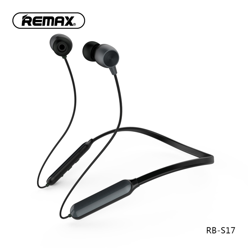 REMAX 蓝牙颈戴运动休闲耳机 RB-S17 锖黑色