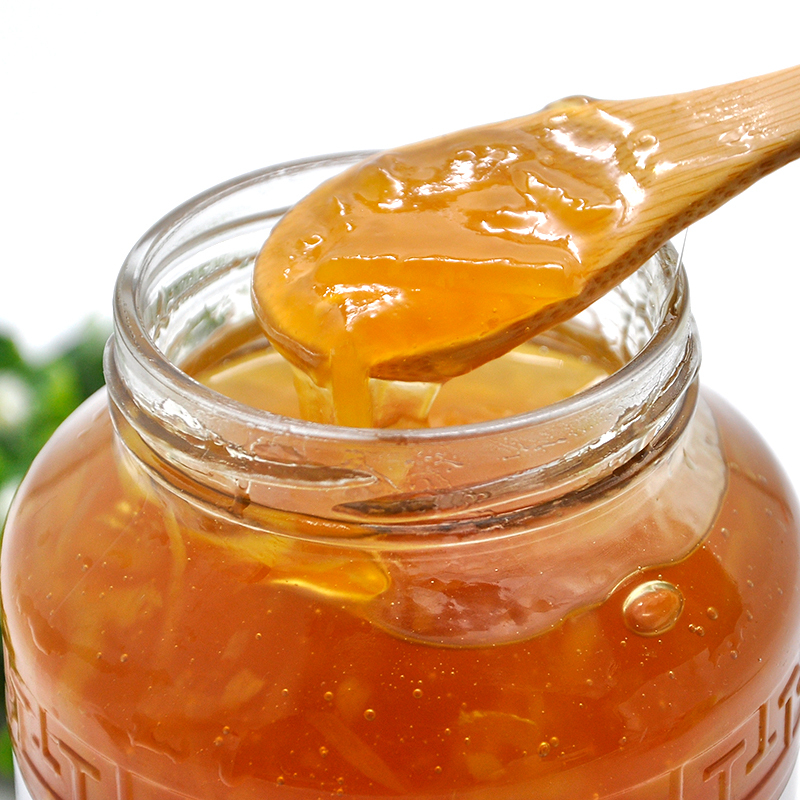 全贤蜂蜜生姜茶1kg泡水喝的饮品韩国原装进口冲饮生姜酱果味茶