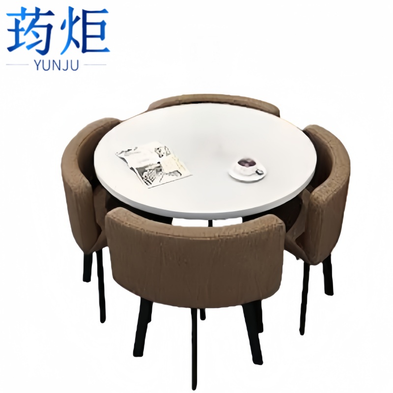 荺炬洽谈桌一桌四椅70cm套高清大图
