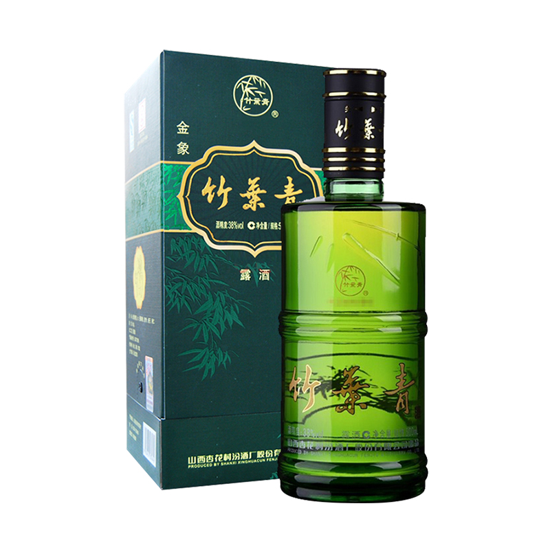 汾酒 竹叶青金象竹 38度 500ml 单瓶装 清香型白酒