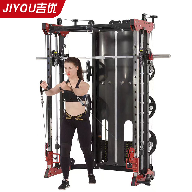 吉优史密斯机JY-F9038移动飞鸟龙门架深蹲卧推举重多功能综合训练器(裸机)高清大图