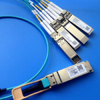 千天(QANTOP)光纤跳线OM4万兆多模100G光模块用集束光纤线1分24芯MPO-LC QT-GXTX502