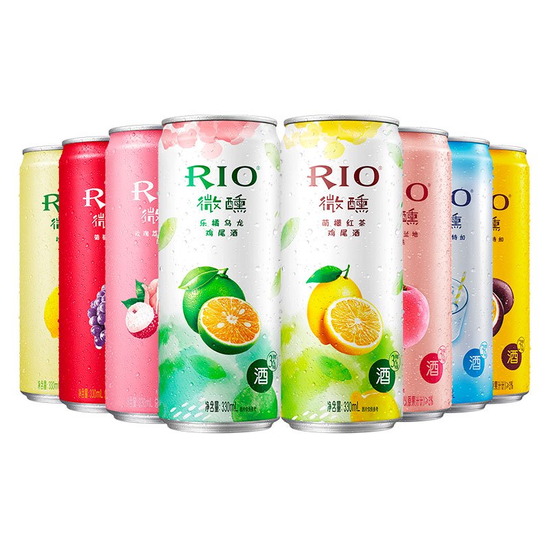 锐澳 Rio 预调酒rio锐澳鸡尾酒果茶新趣萌檬红茶乐橘乌龙8口味330ml 8罐微醺酒 价格图片品牌报价 苏宁易购恒谦酒类专营店