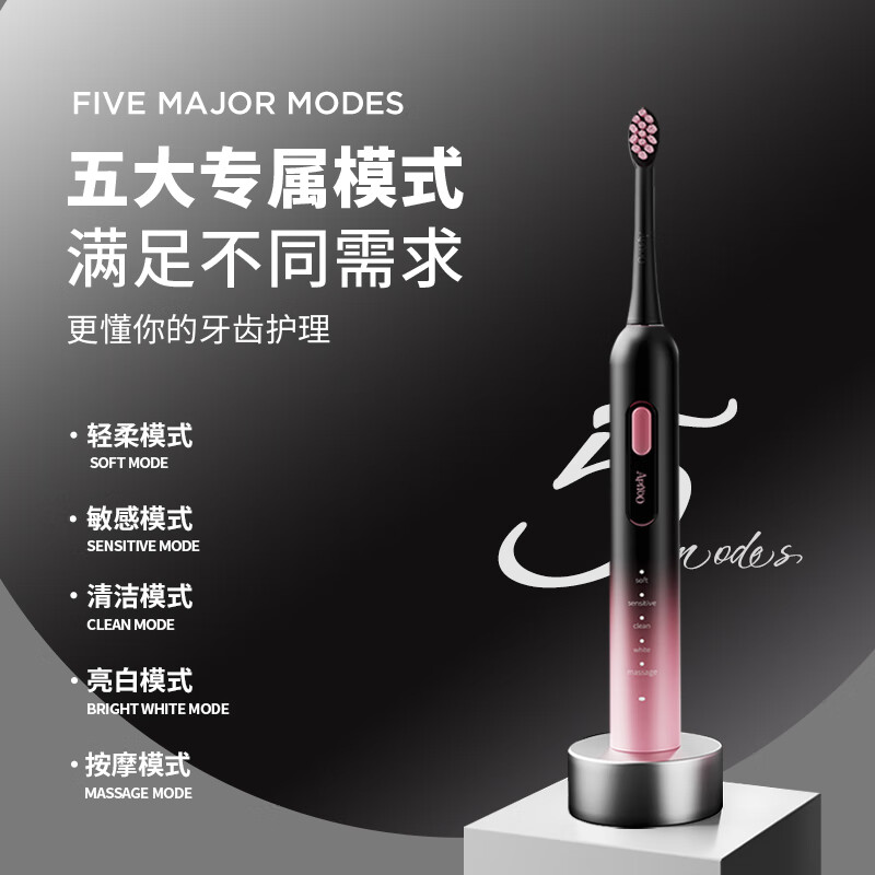 艾优ApiYoo 高端套装口腔护理组合(渐变粉) T15高清大图