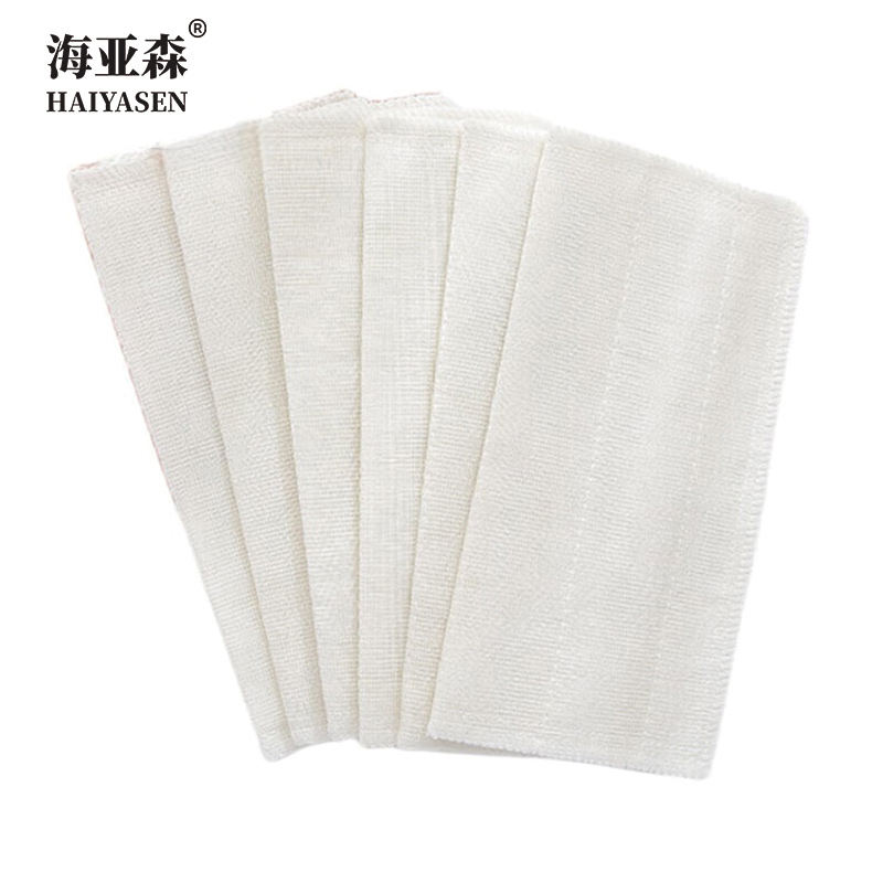海亚森 M2012 竹纤维去油抹布27*30cm 3块/包 抹布(计价单位:包)白色高清大图