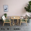 甜品奶茶店简约咖啡厅洽谈桌椅组合皮休闲沙发茶几办公室双人卡座_332_44 单人一组【皮款+内v单桌】_官方标配