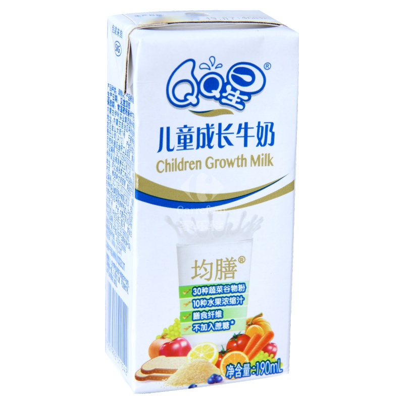 伊利QQ星儿童成长牛奶均善型礼盒装190ml*15