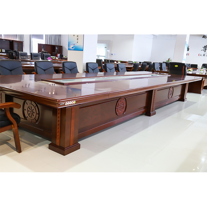 广圣gs定制会议桌实木油漆会议桌大型会议桌商务洽谈桌定制会议桌每米