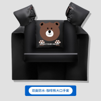 电动车冬天挡风被加厚双面闪电客电瓶摩托车防晒防雨罩春秋冬季新款