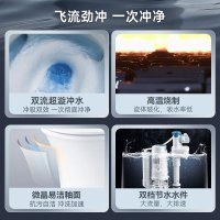 SEREN HOME赛恩卫浴抽水马桶家用坐便器喷射虹吸式缓降盖板节水坐便器