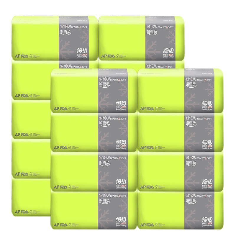 安储银(anchuyin)抽纸 18包袋装 妍雪柔3层抽纸