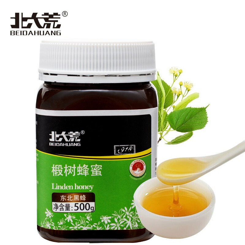 北大荒 东北黑蜂 1918系列 椴树蜜 纯蜂蜜500g 地理标志产品
