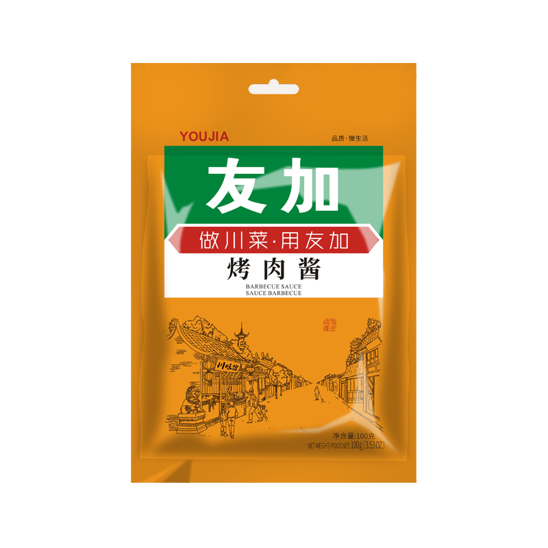 友加川式烤肉酱料100G烧烤料调味料