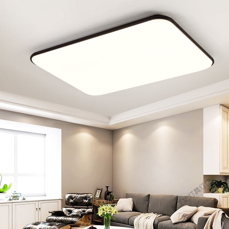 苏宁放心购2020年新款简约现代灯具套餐组合吸顶灯北欧家用客厅灯卧室灯套装高清大图