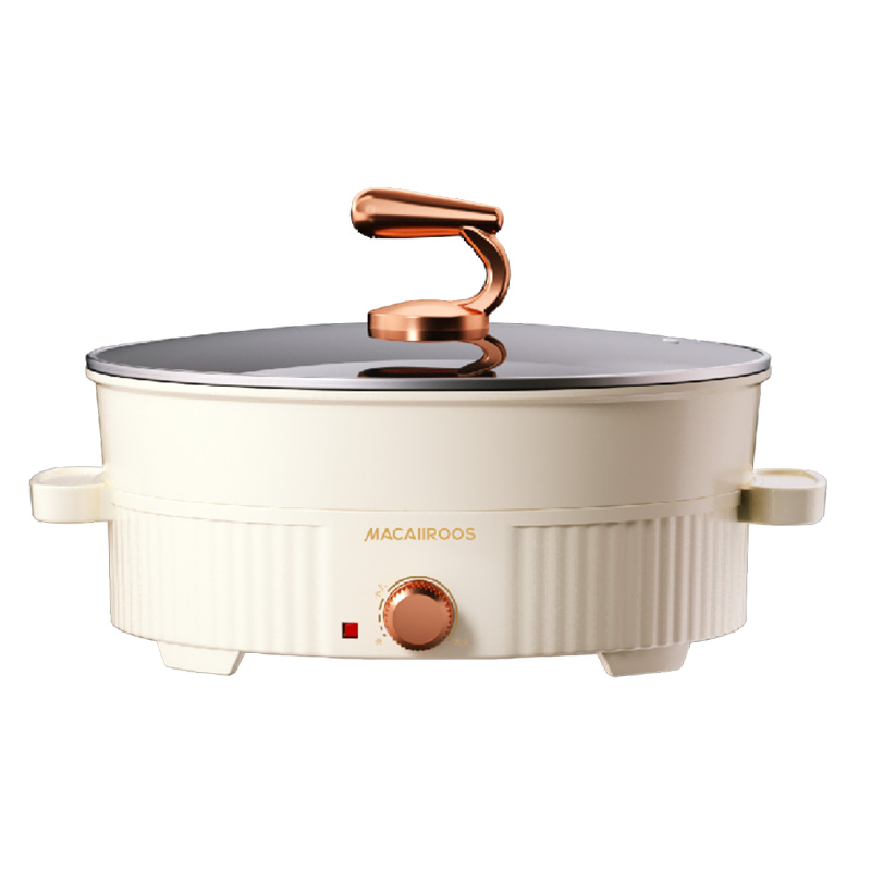 迈卡罗电煎锅一锅多用上蒸下煮不粘锅胆旋钮控温MC-BD157