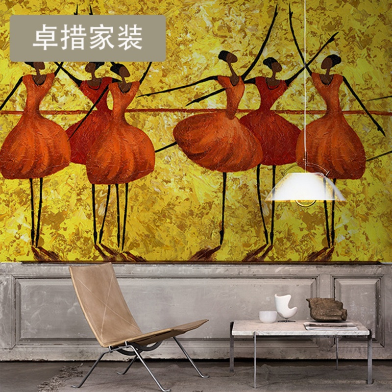 壁纸创意个性墙纸教室酒吧工程艺术壁纸定制大型复古无缝壁画壹德壹