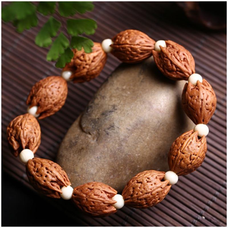 尼泊尔佛手莲花金刚菩提子佛手转运招财手串佛珠手链念珠送女朋友七夕