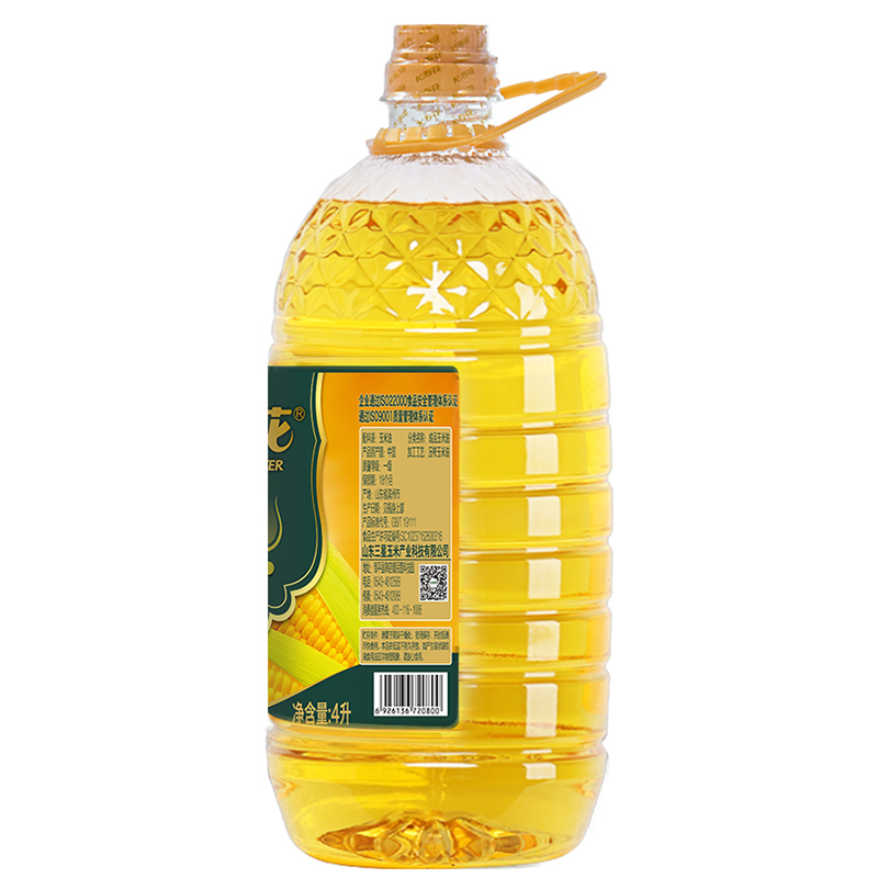 长寿花 金胚玉米油 4L高清大图