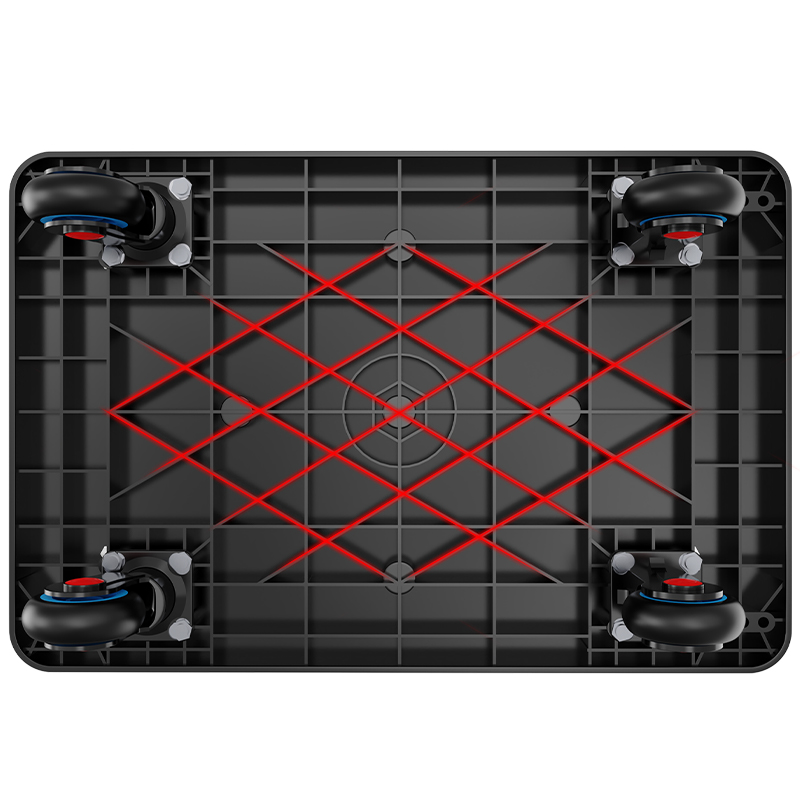 新越昌晖平板车小推车手推车双层货车搬运车小拖车拉杆车护栏车双扶手物料车 C7076高清大图