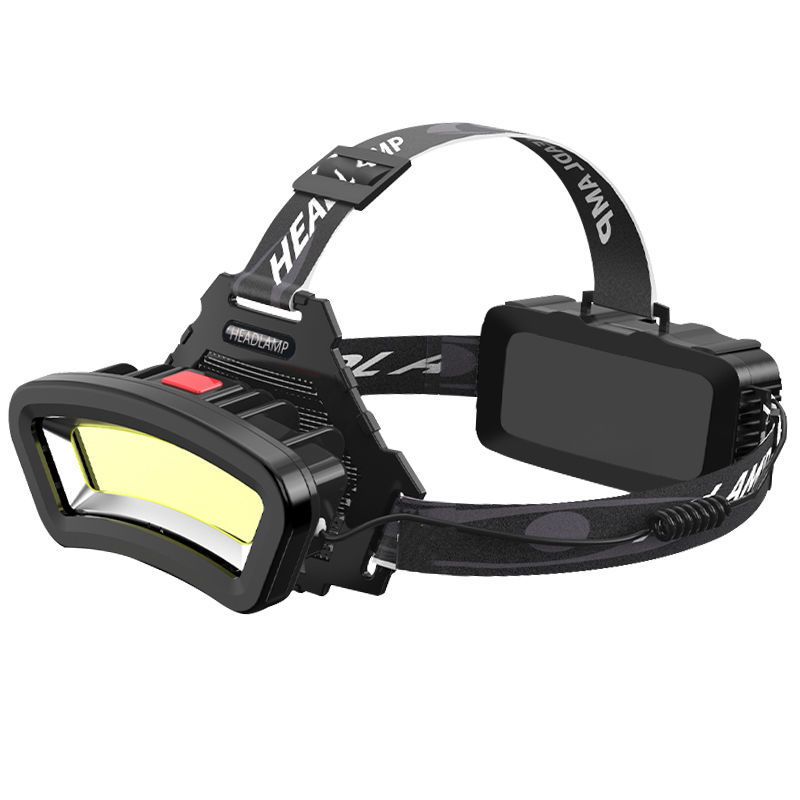 神斧头灯led强光头灯cob泛光工作灯可充电手电筒防水头戴式夜钓鱼矿灯