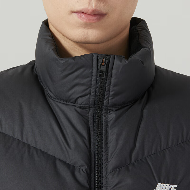 耐克NIKE男装新款羽绒立领防风保暖运动休闲马甲FB8184-010 ZP高清大图