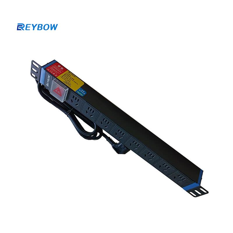 REYBOW 8位PDU机柜排插 SP-GBN08-SH-100320 1条图片