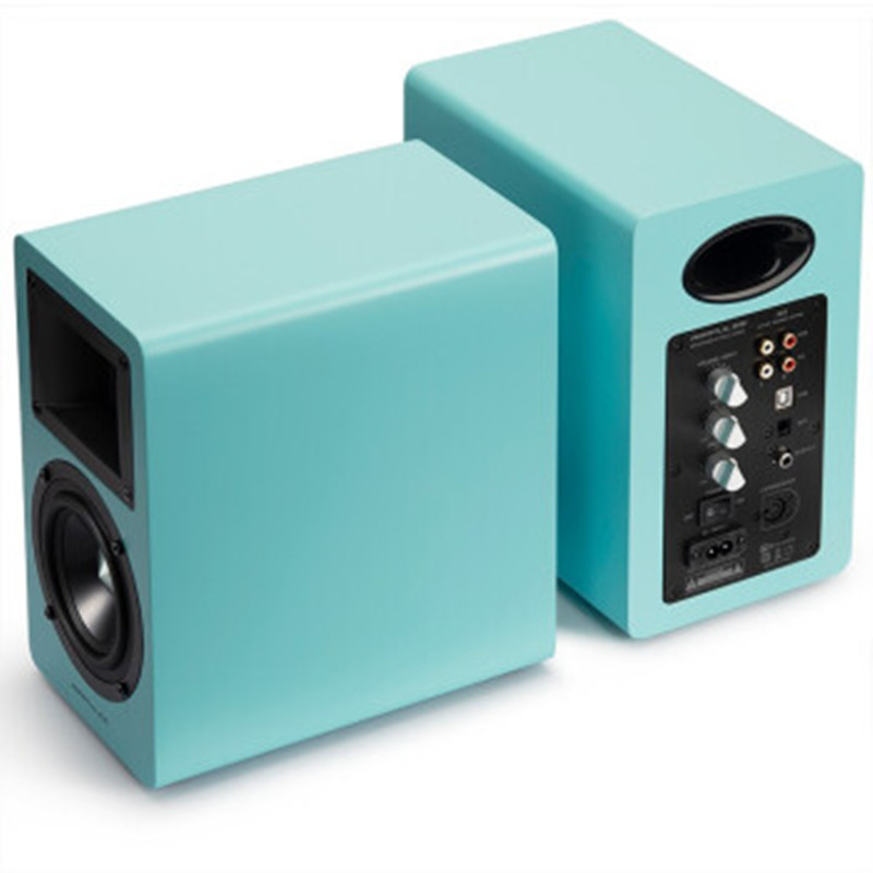EDIFIER/漫步者 AIRPULSE A80无线蓝牙HIFI书架式有源音箱低音炮 蓝色高清大图