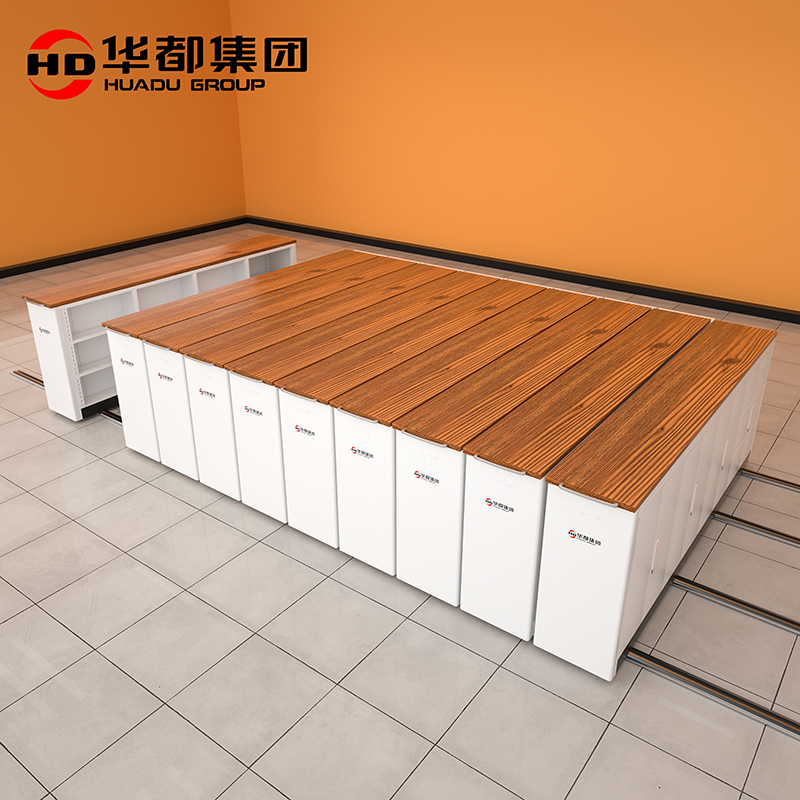 华都HDM-605 手动矮柜全封密集架华都智能密集架RFID电动密集柜手摇财务凭证架文件资料档案架智慧库房高清大图
