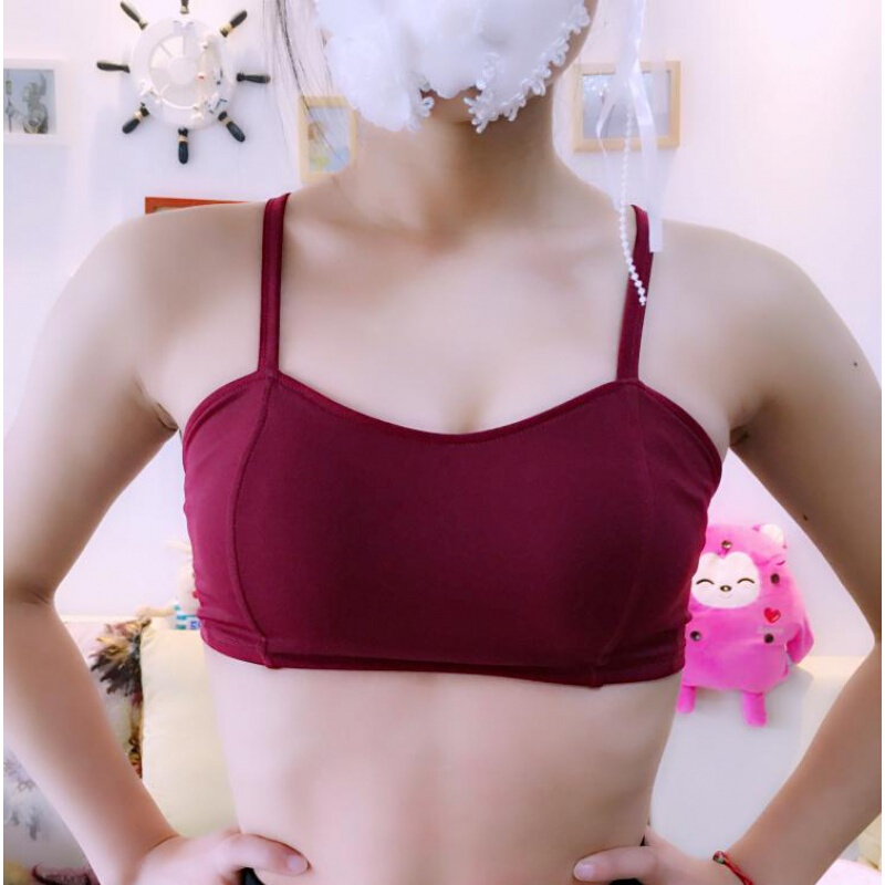 波迷娜(BOMINA)往季夏学生美背文胸夏季新款美背文胸交叉带镂空内衣全罩杯胸衣性感内搭无钢圈套头女