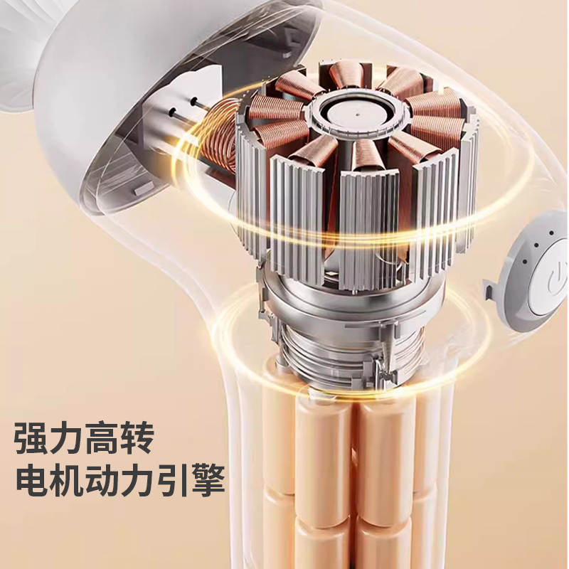 凯速多功能筋膜枪(送收纳包)JM03灰白高清大图