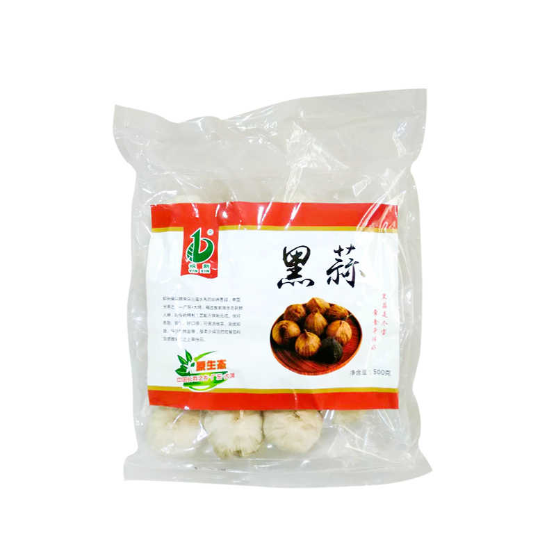 [中华特色]梅州助农馆 银新 客家特产煲汤料 黑蒜 袋装多瓣黑蒜 500克/袋 华南