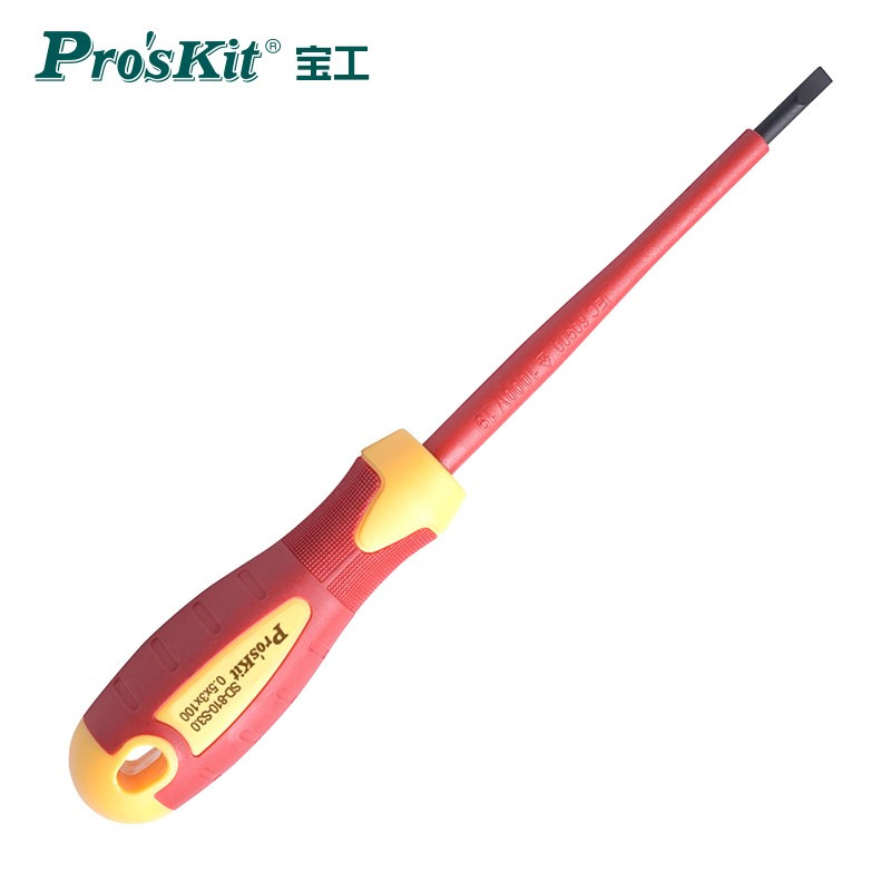 宝工(Pro’sKit)高压绝缘起子 (#-6.5x150mm) 9SD-810-S6.5